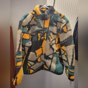 Stussy Women's Block Sherpa Pullover Jacket